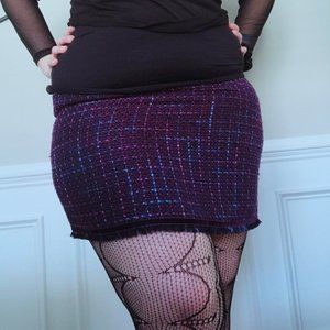 Bandolino Purple Tweed Pencil Skirt